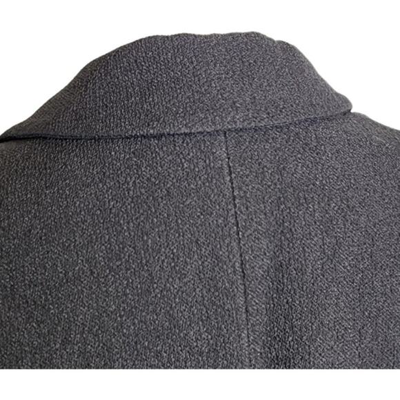 MaxMara Wool and Silk Blazer Dark Charcoal Gray Size 6 - Picture 5 of 9